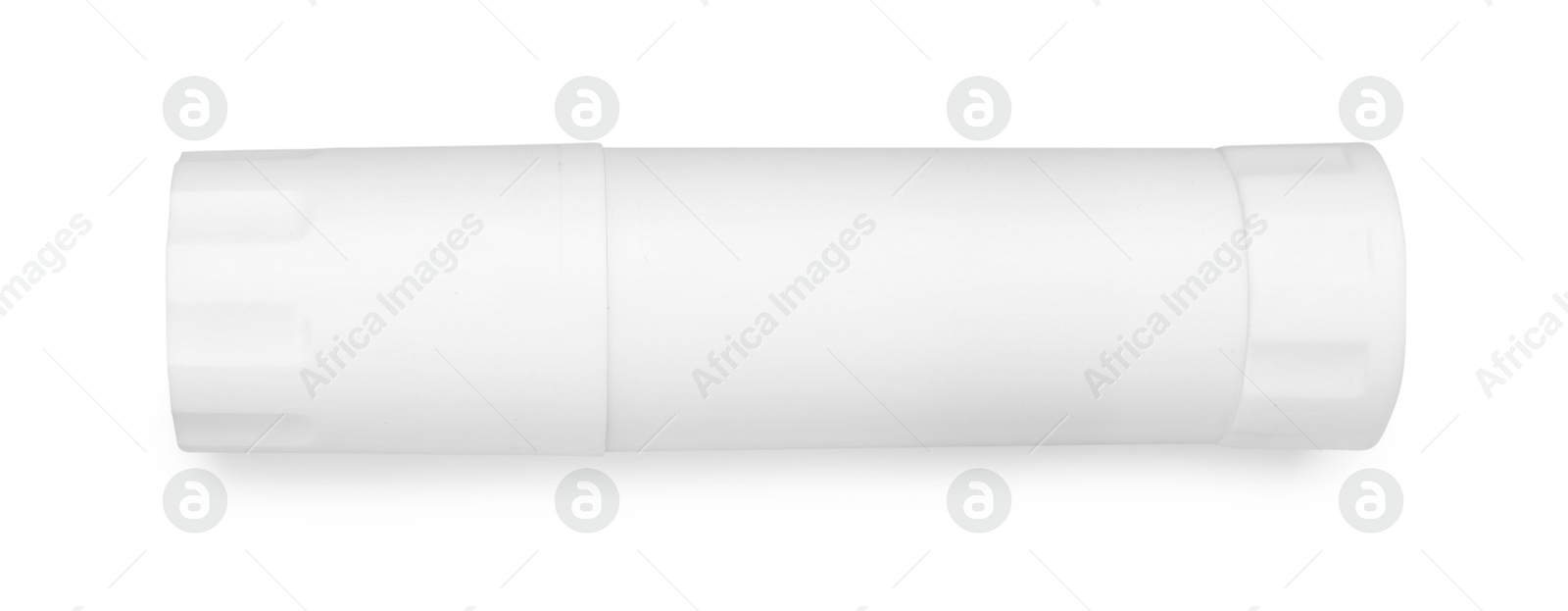 Photo of One glue stick isolated on white, top view