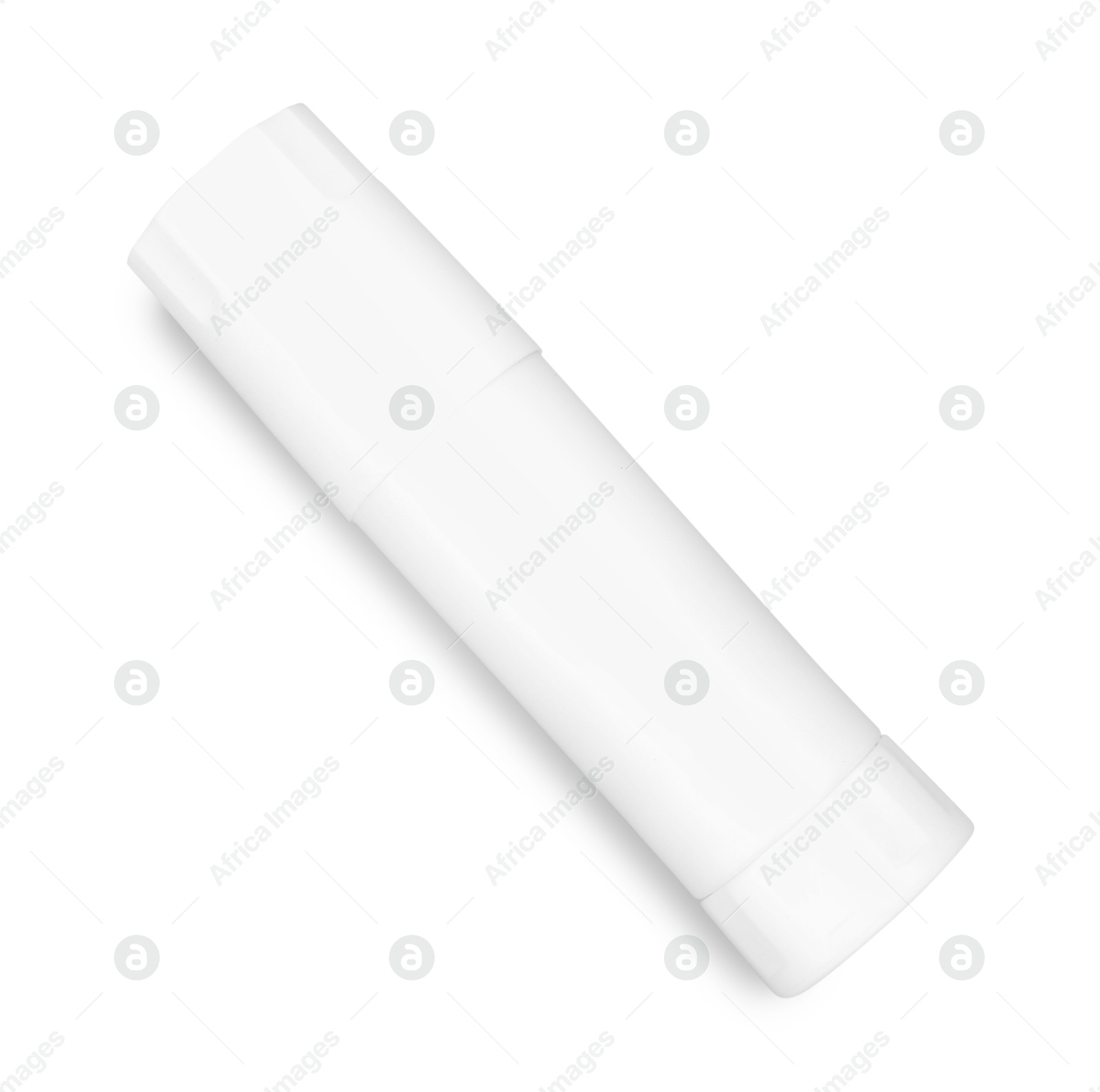 Photo of One glue stick isolated on white, top view