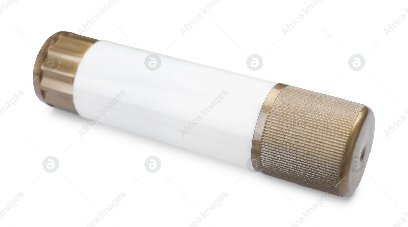 Photo of One glue stick isolated on white. Adhesive material