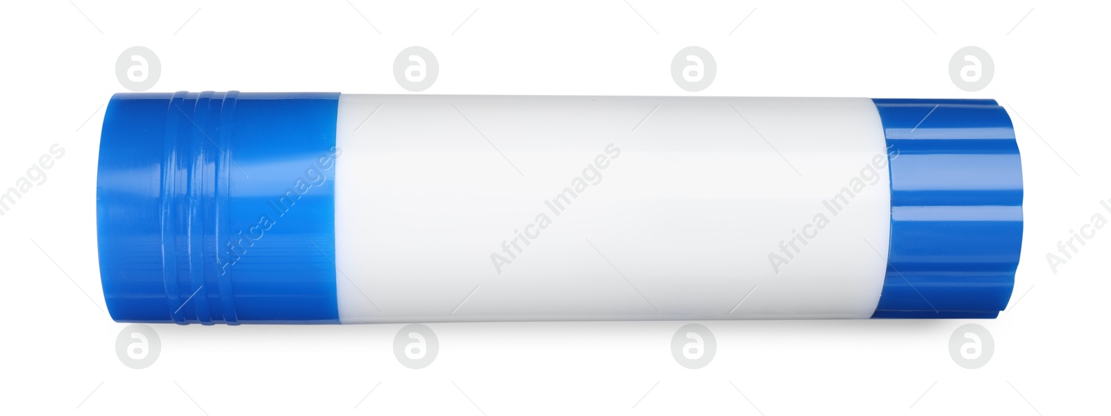 Photo of One glue stick isolated on white, top view