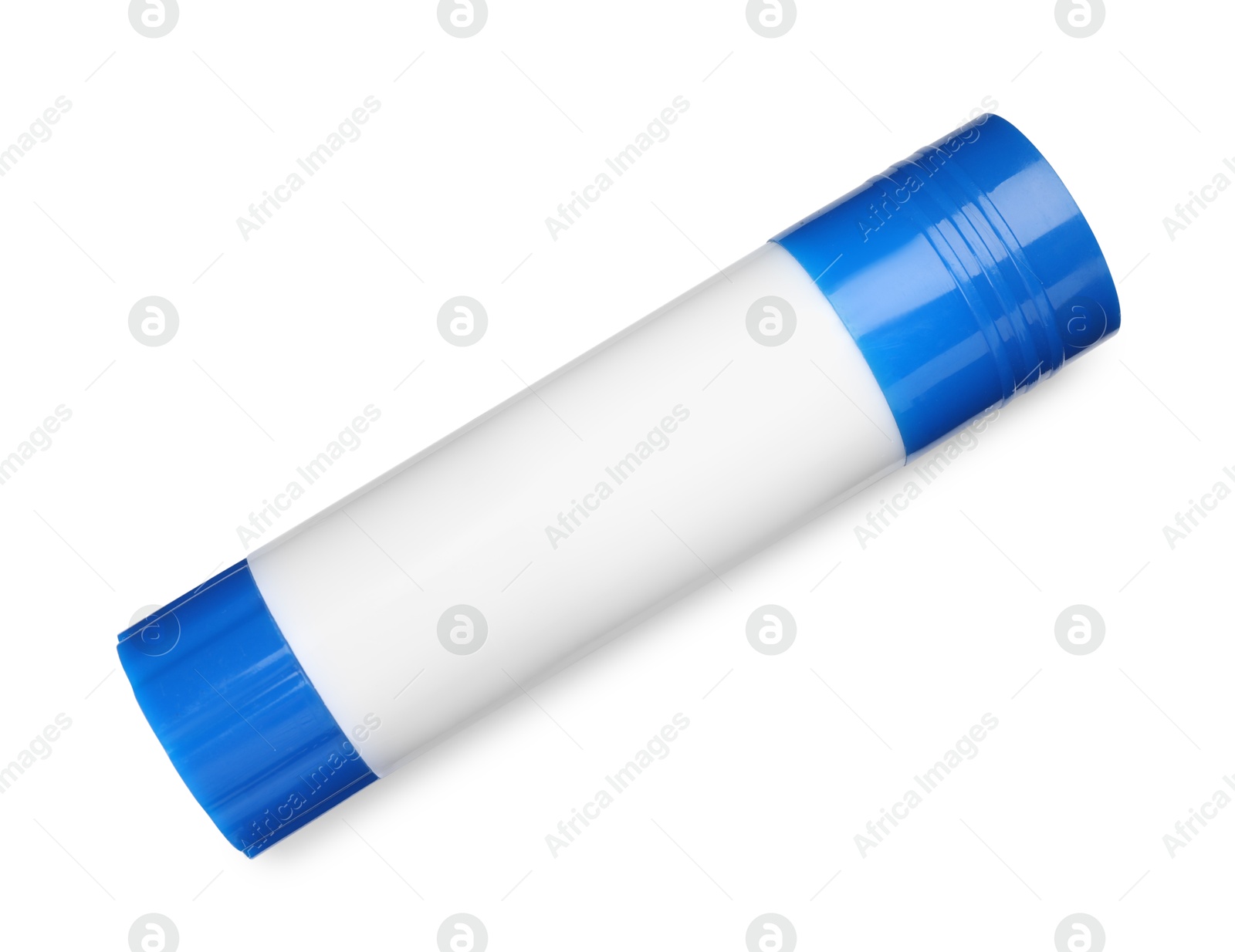 Photo of One glue stick isolated on white, top view