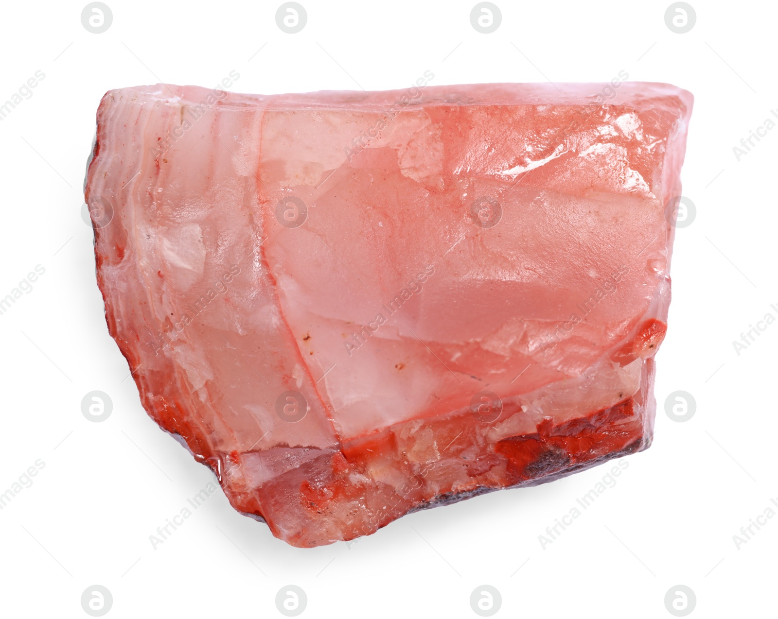 Photo of Beautiful mineral isolated on white. Natural gemstone