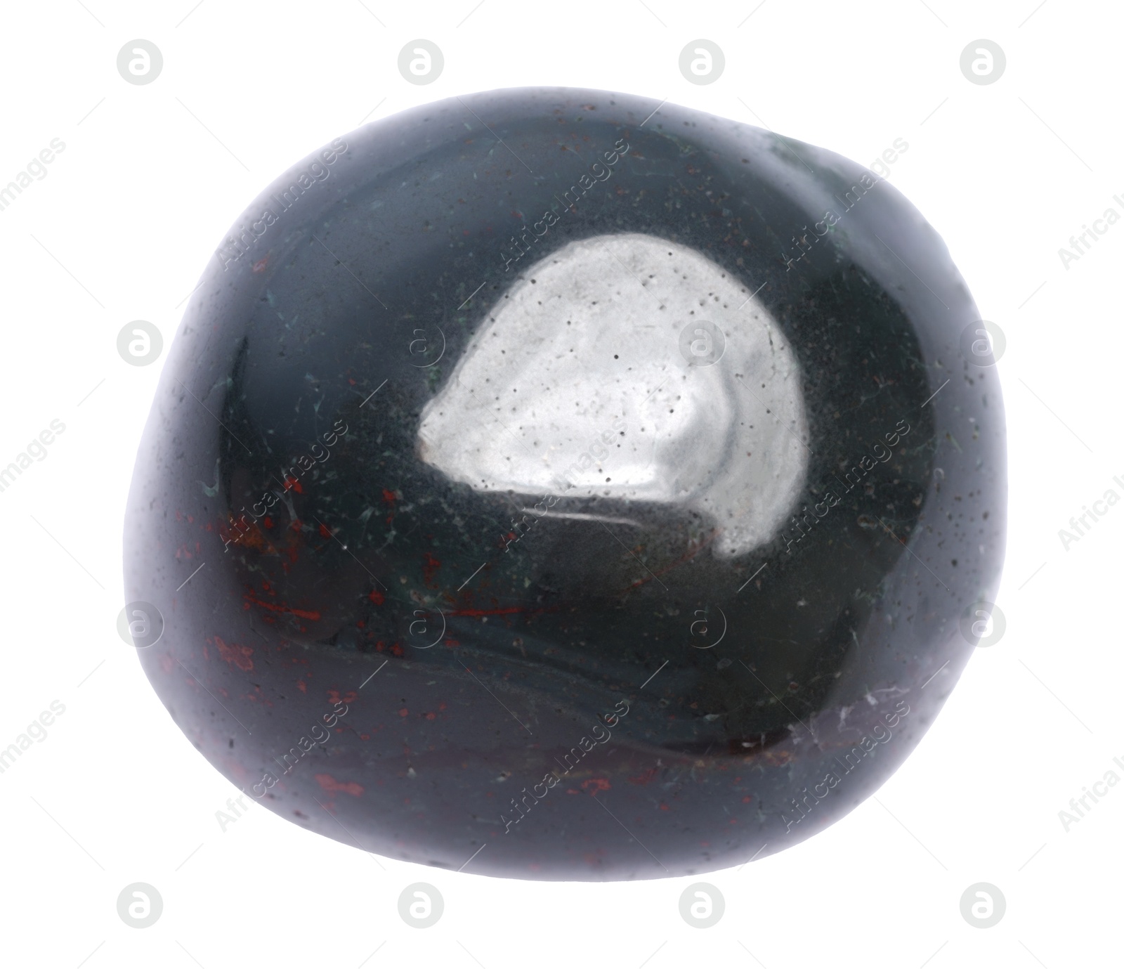 Photo of Beautiful hematite isolated on white. Natural gemstone