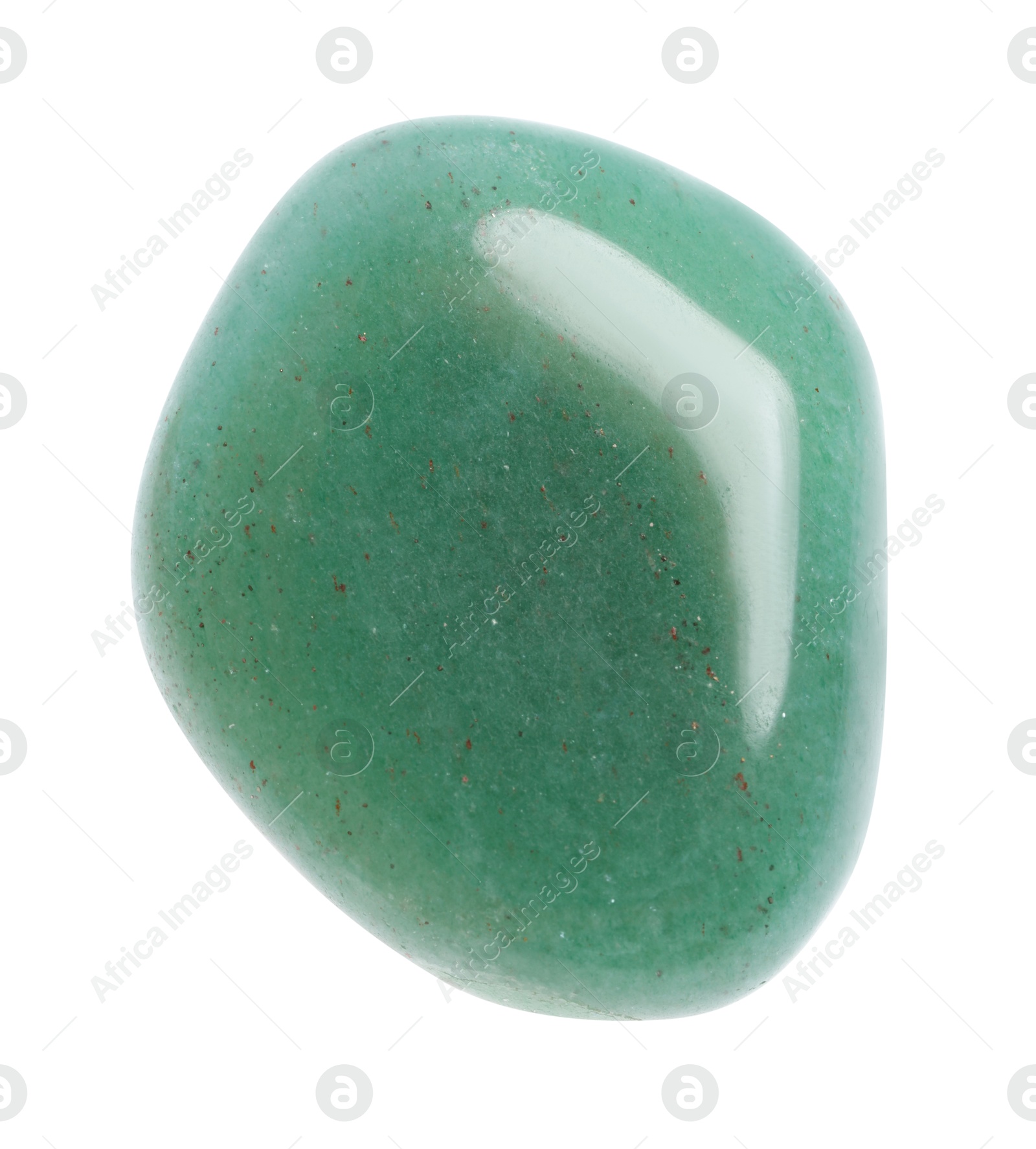 Photo of Beautiful green aventurine isolated on white. Natural gemstone