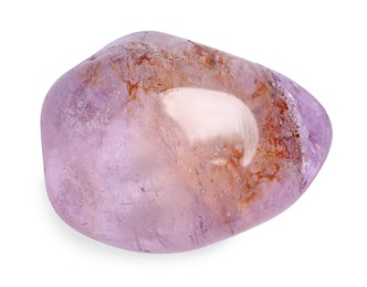 Photo of Beautiful ametrine isolated on white. Natural gemstone