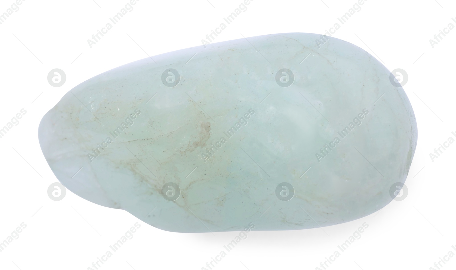 Photo of Beautiful mineral isolated on white. Natural gemstone