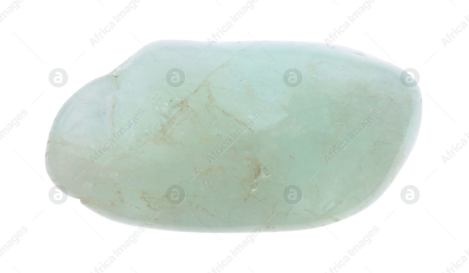 Photo of Beautiful mineral isolated on white. Natural gemstone