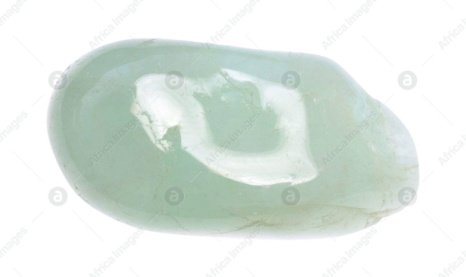 Photo of Beautiful mineral isolated on white. Natural gemstone