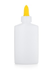 Photo of One bottle of glue isolated on white