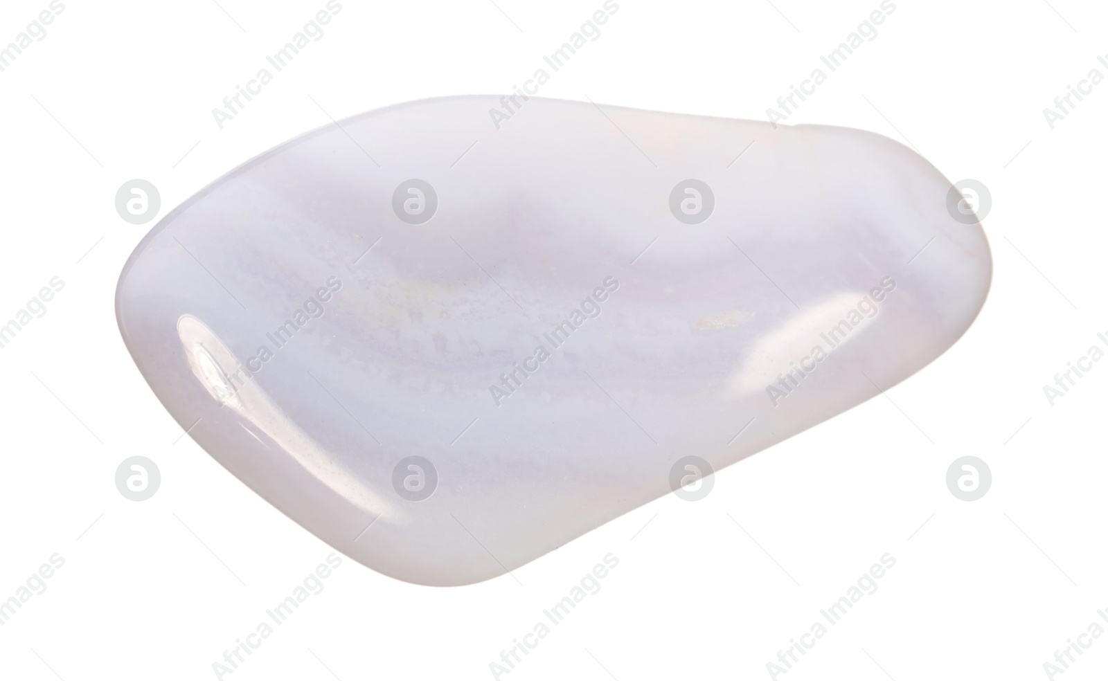 Photo of Beautiful agate isolated on white. Natural gemstone