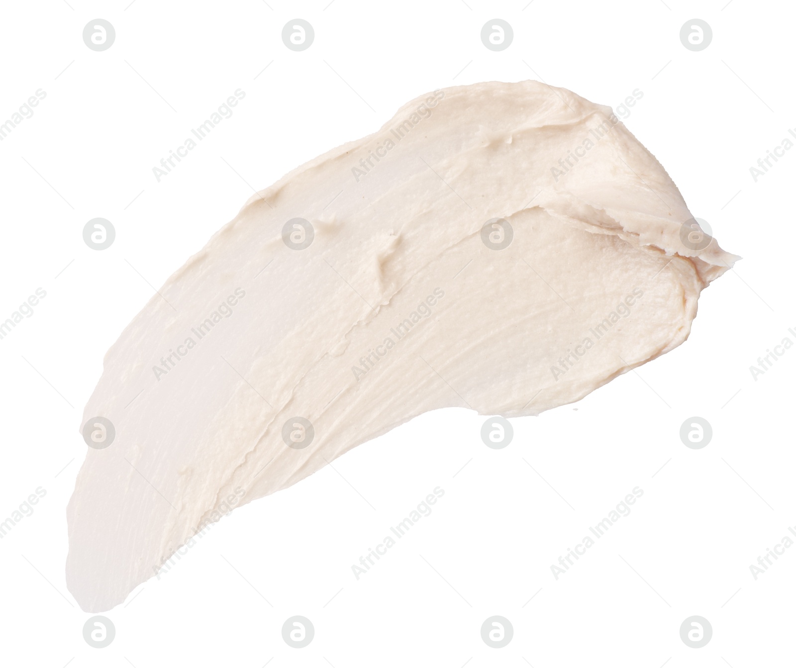 Photo of Sample of cosmetic product isolated on white, top view