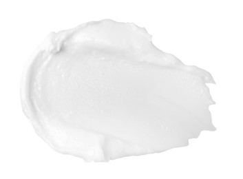 Photo of Sample of face cream isolated on white