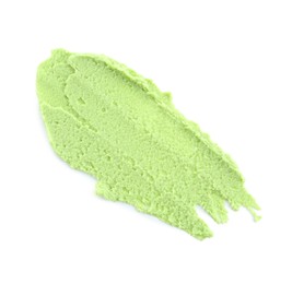 Photo of Hot wasabi paste isolated on white, top view