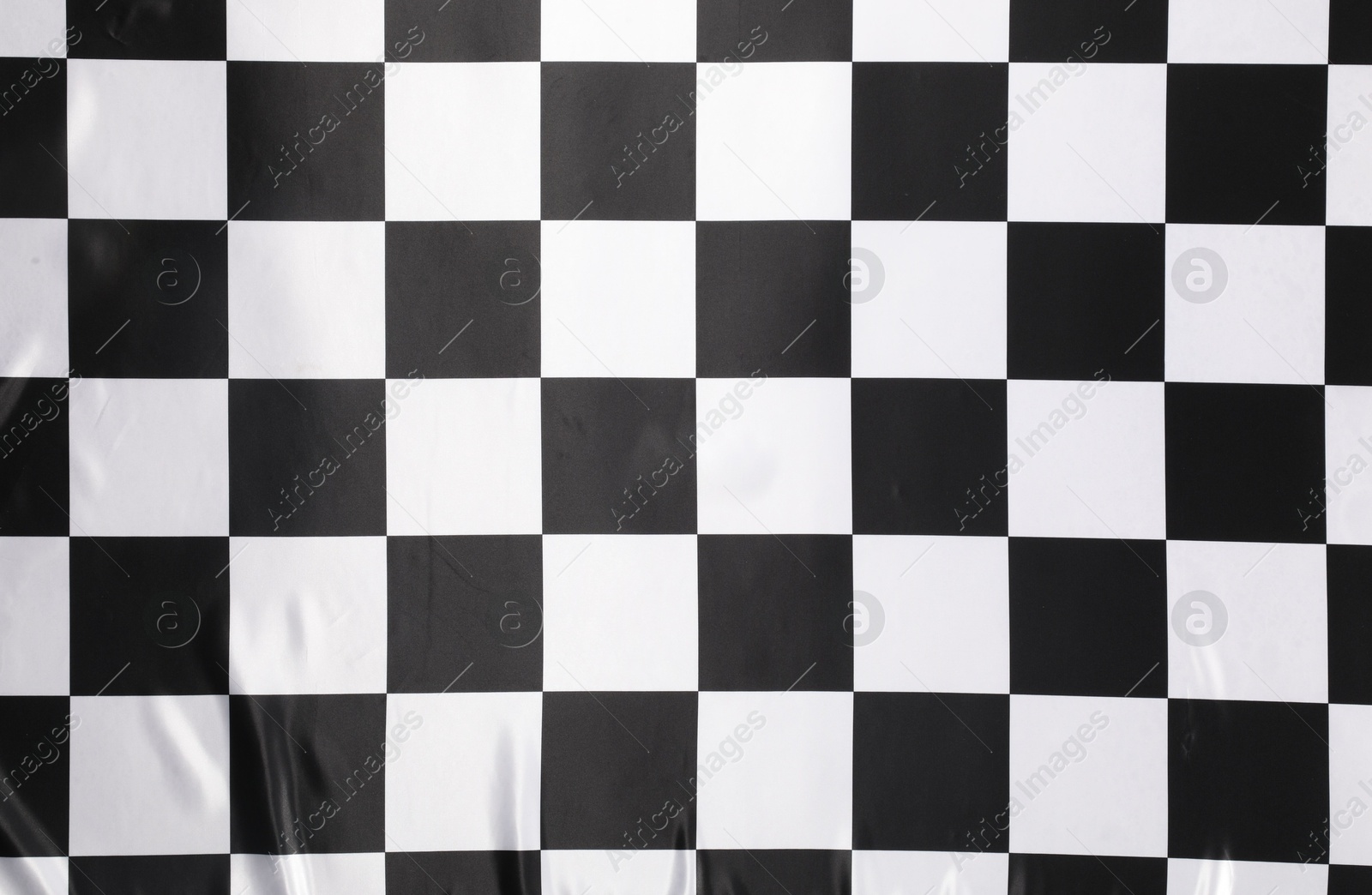 Photo of Checkered finish flag as background, top view