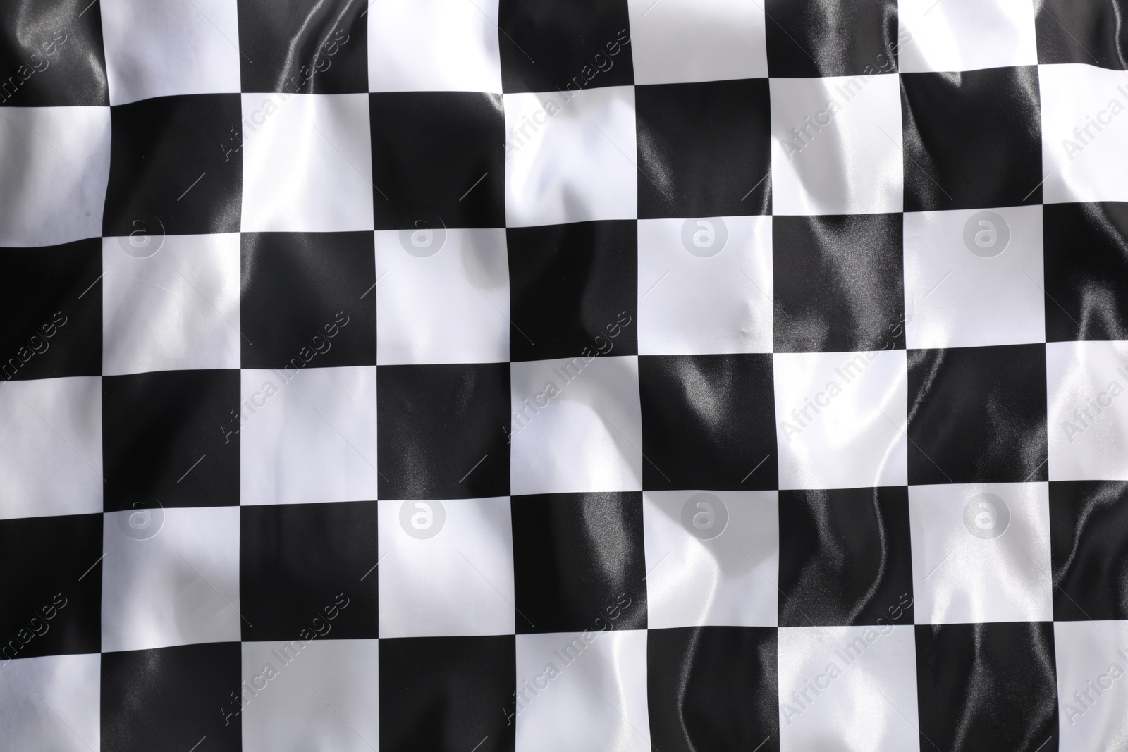 Photo of Checkered finish flag as background, top view