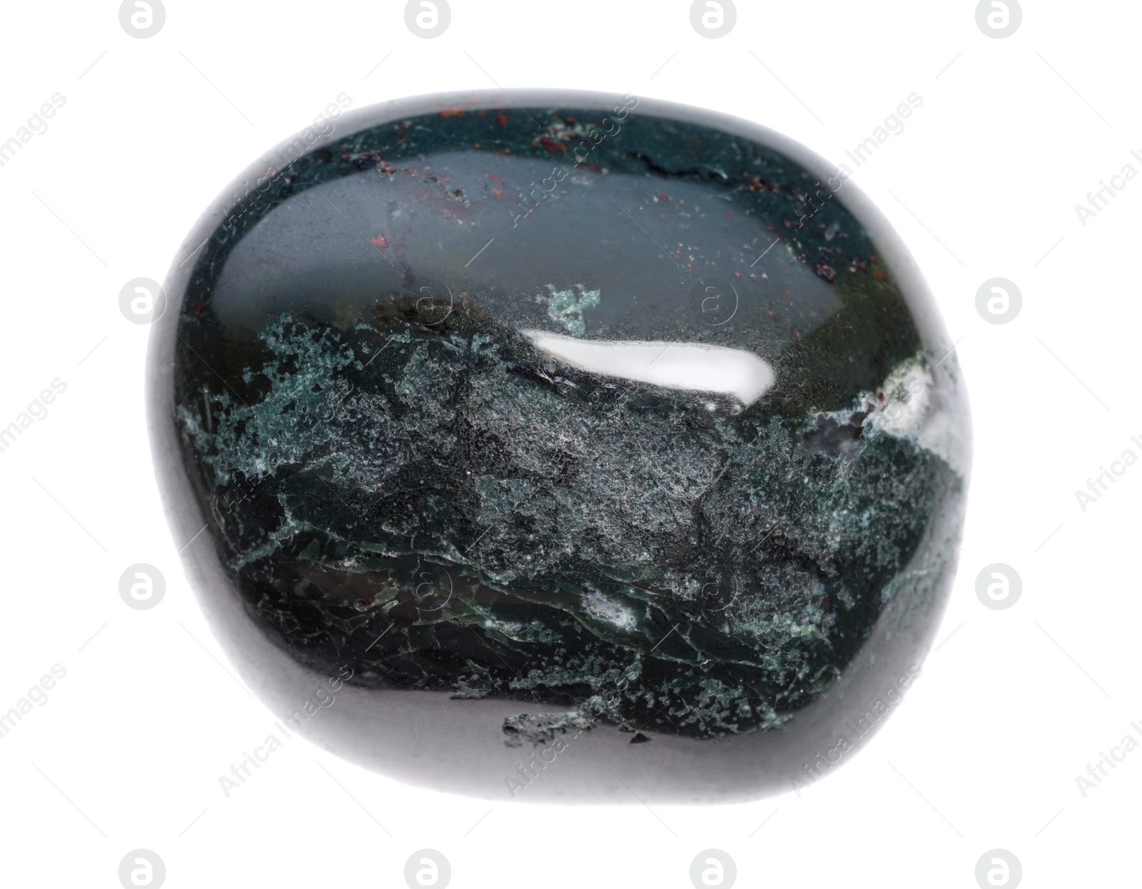 Photo of Beautiful hematite isolated on white. Natural gemstone