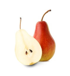 Image of Tasty fresh ripe pears isolated on white