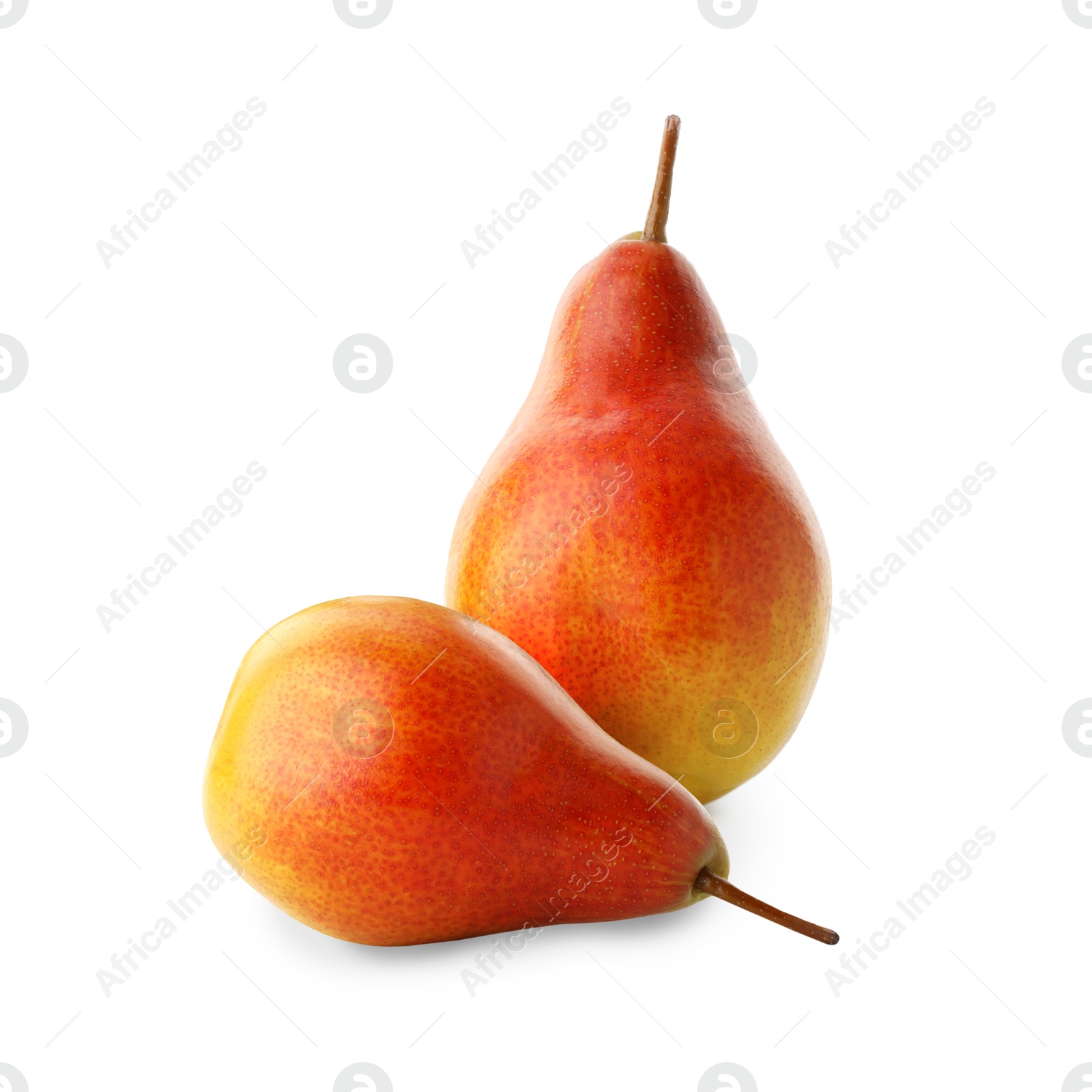 Image of Tasty fresh ripe pears isolated on white