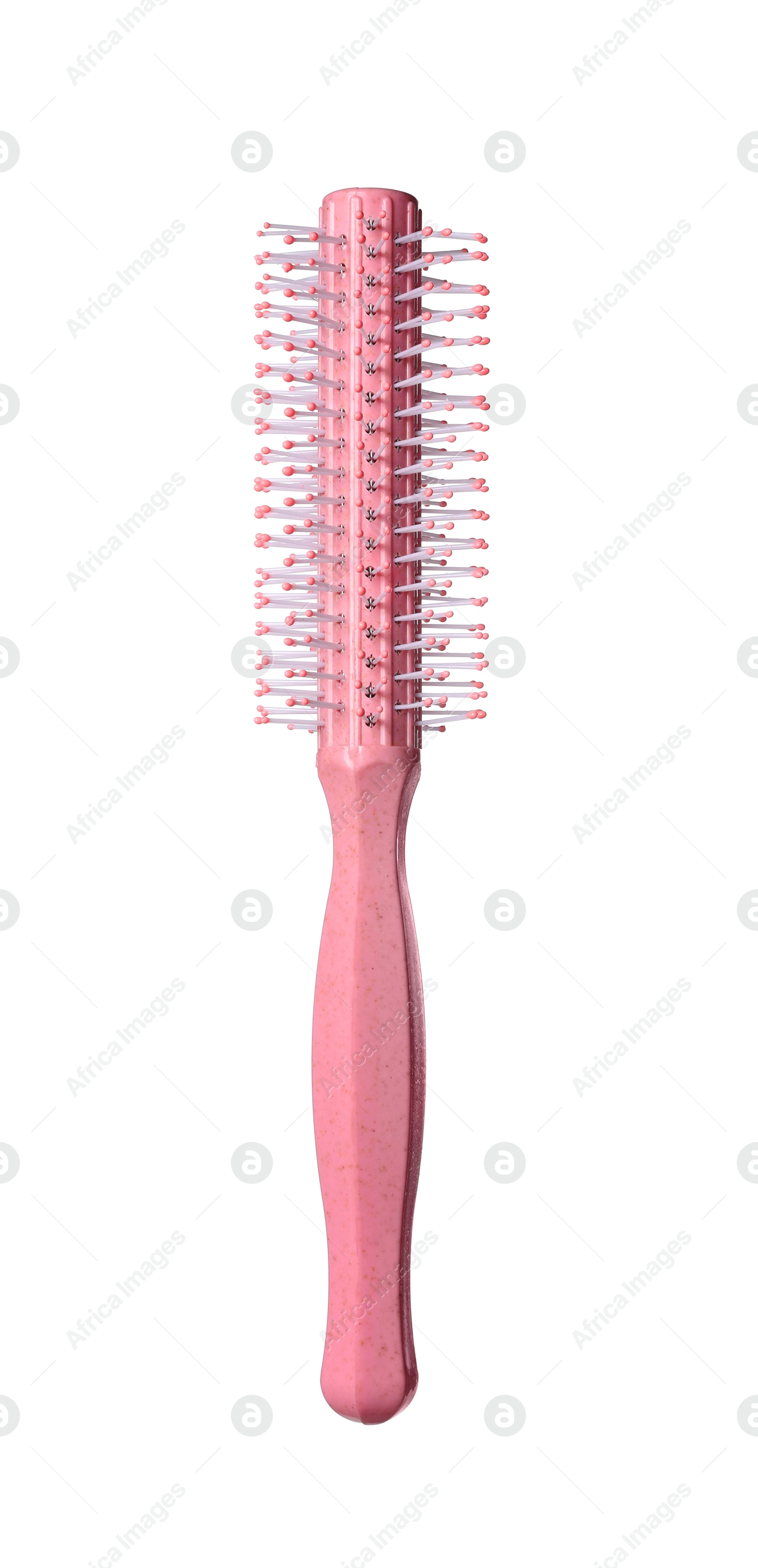 Photo of Hairdresser tool. Round brush isolated on white