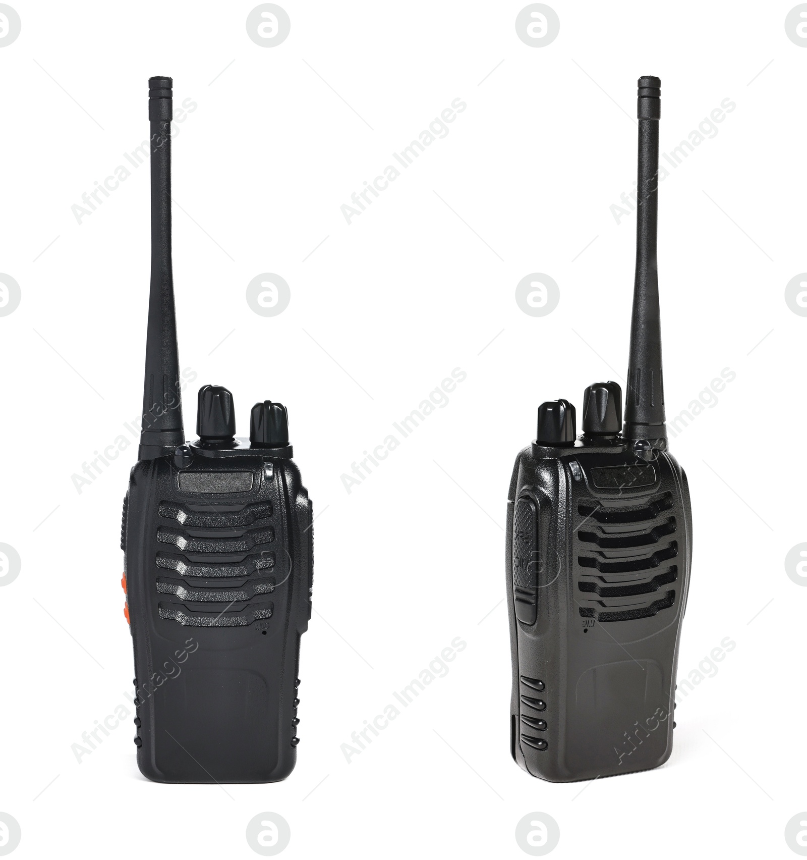 Image of Walkie talkie isolated on white. Handheld radio