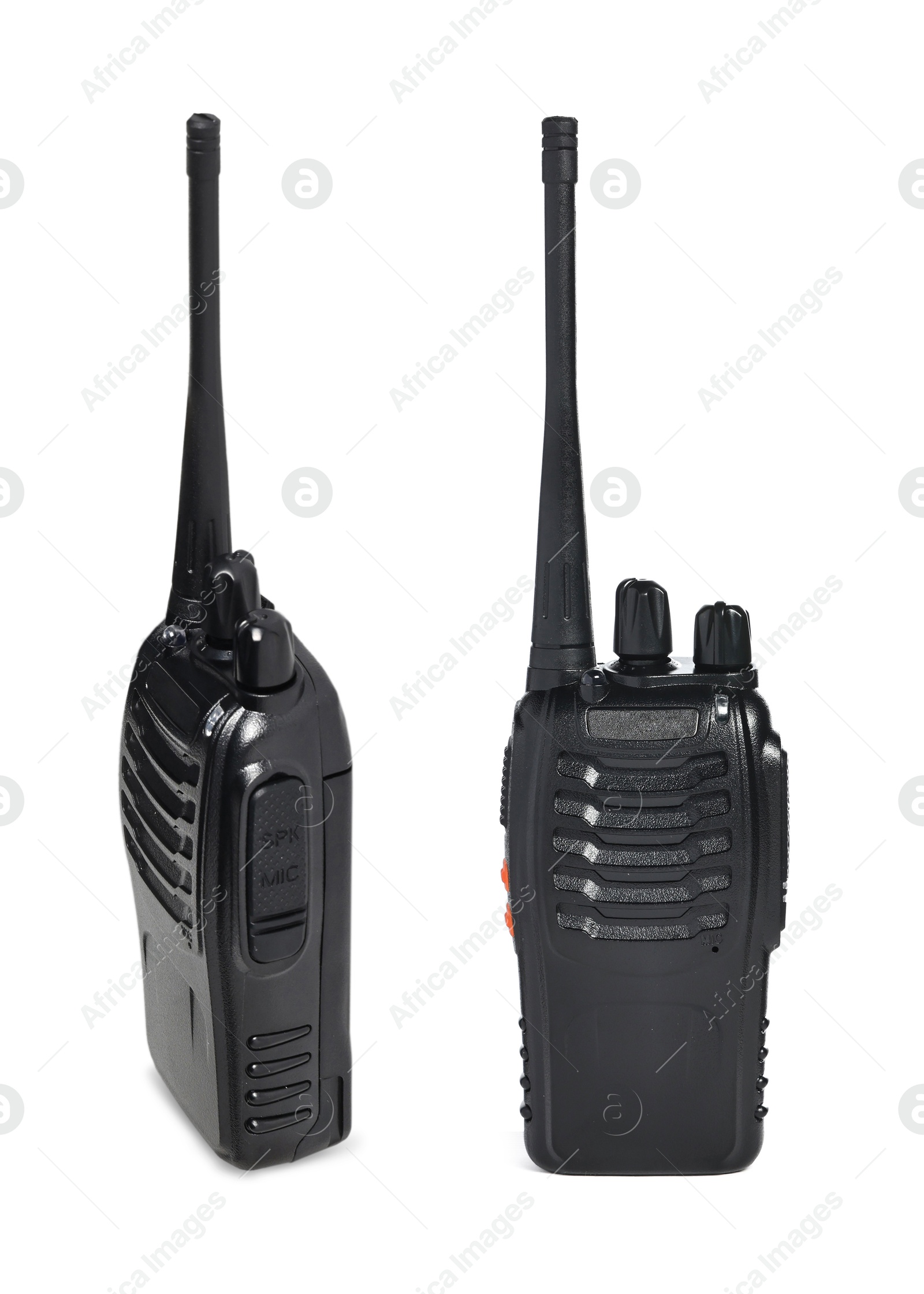 Image of Walkie talkie isolated on white. Handheld radio