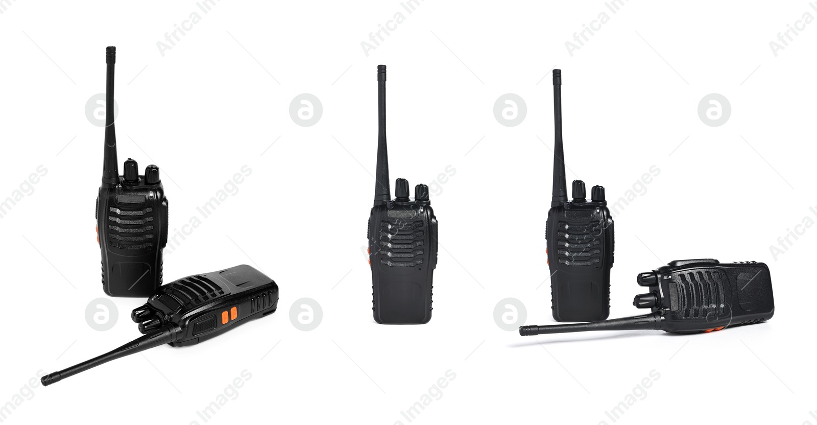 Image of Walkie talkie isolated on white. Handheld radio