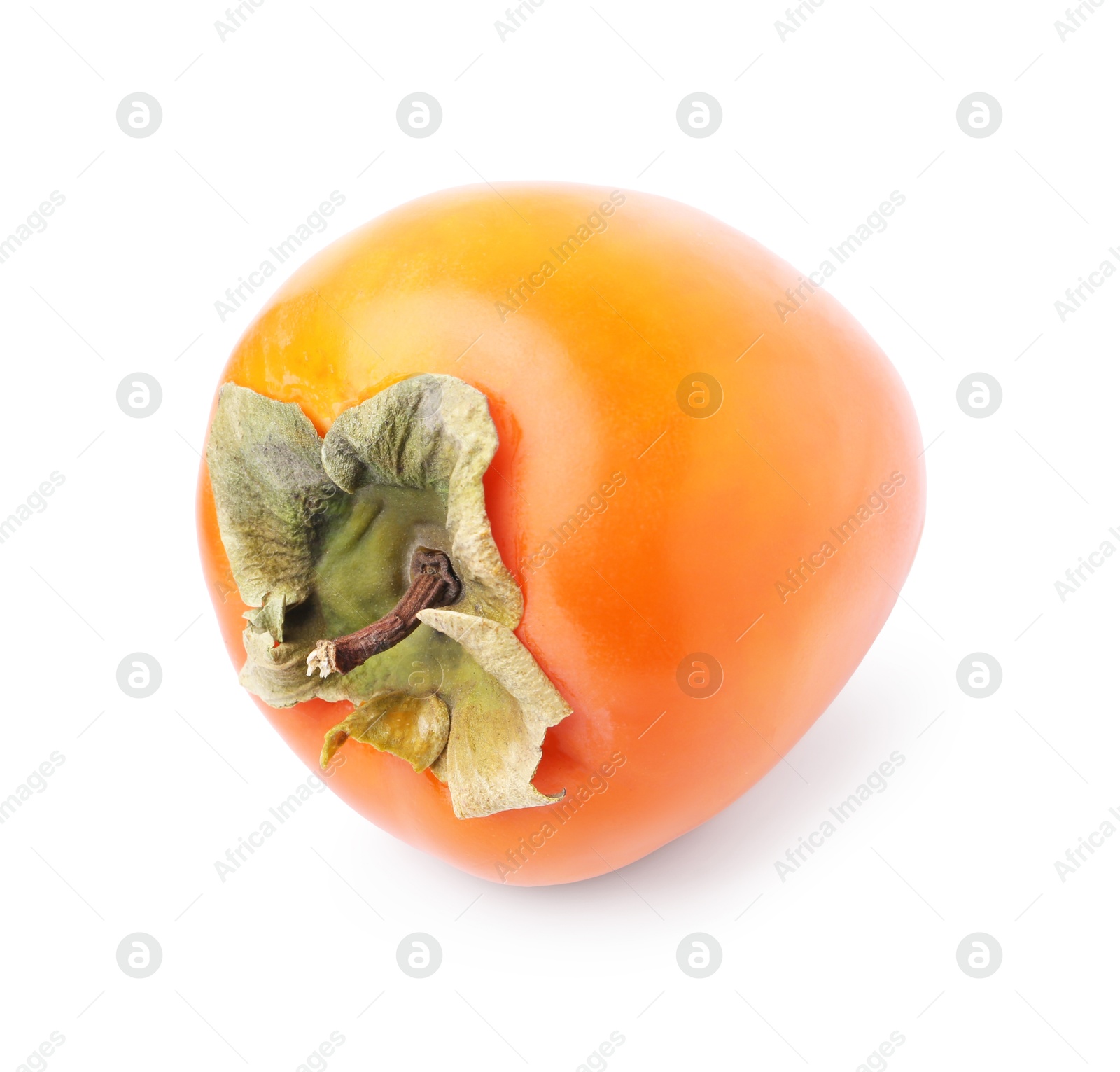 Photo of Delicious ripe juicy persimmon isolated on white