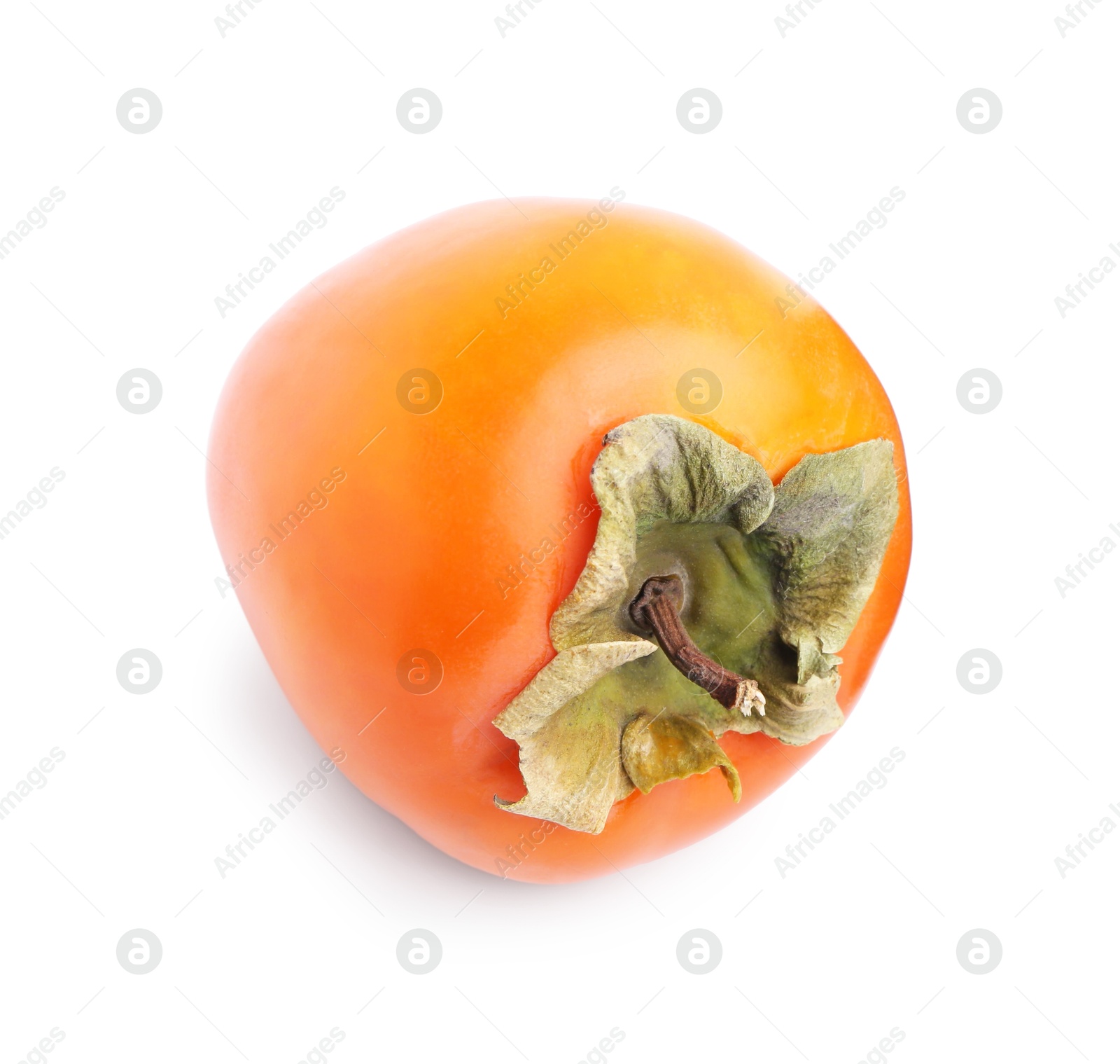 Photo of Delicious ripe juicy persimmon isolated on white