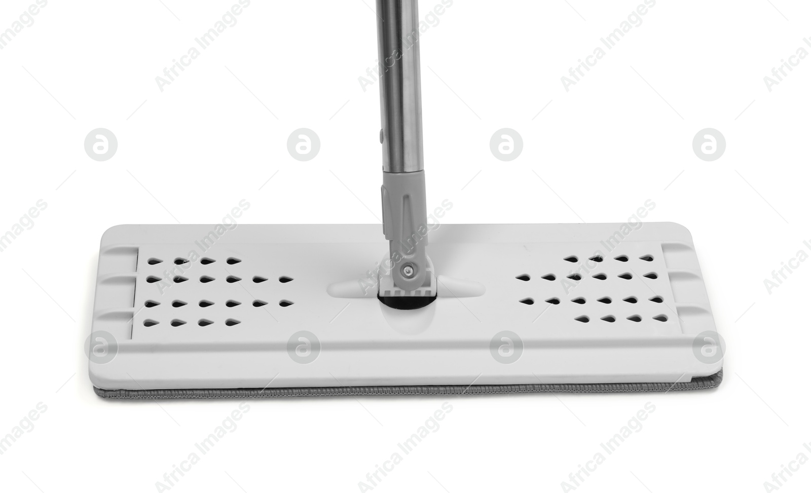 Photo of Mop with metal handle isolated on white