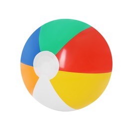 Photo of One bright inflatable ball isolated on white