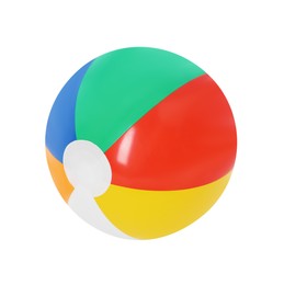 Photo of One bright inflatable ball isolated on white