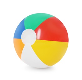 Photo of One bright inflatable ball isolated on white