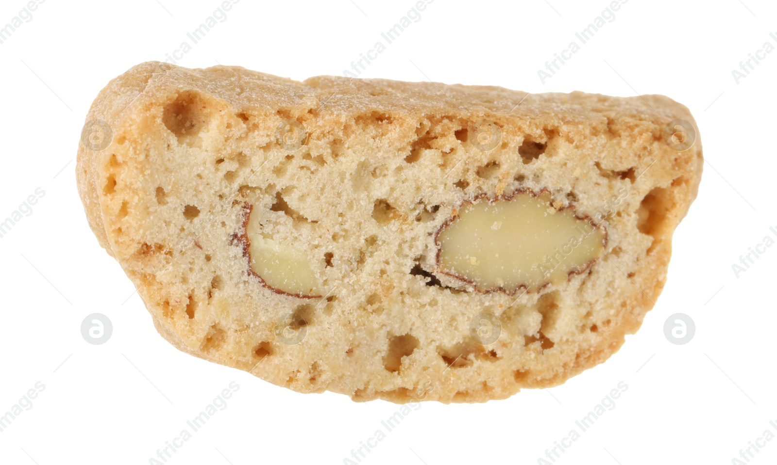 Photo of Traditional Italian almond biscuit (Cantucci) isolated on white