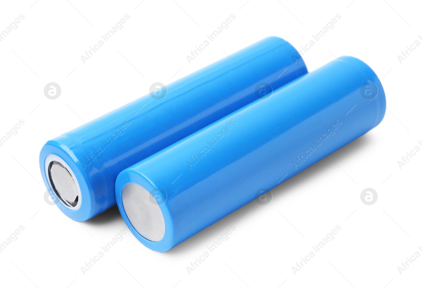 Photo of Two AA cell batteries isolated on white