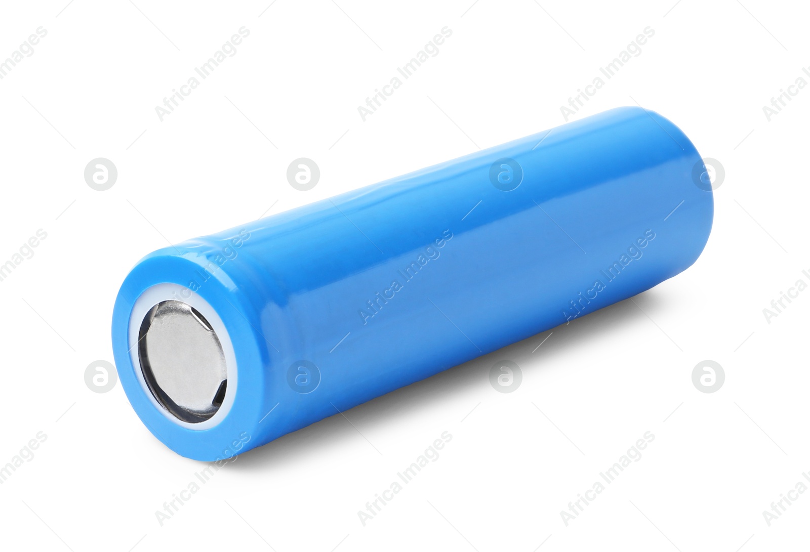 Photo of One AA cell battery isolated on white