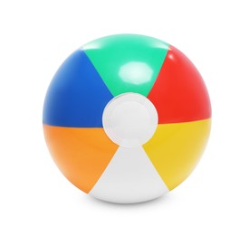 Photo of One bright inflatable ball isolated on white