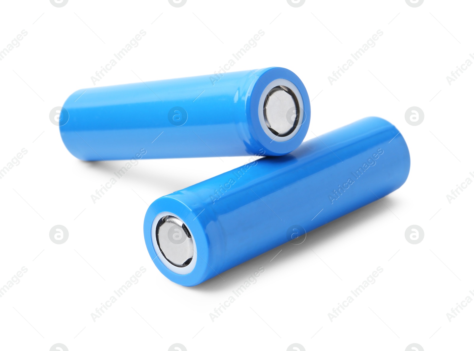 Photo of Two AA cell batteries isolated on white