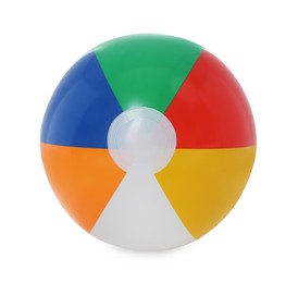 Photo of One bright inflatable ball isolated on white