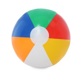 Photo of One bright inflatable ball isolated on white