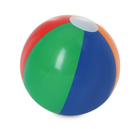 Photo of One bright inflatable ball isolated on white