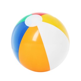 Photo of One bright inflatable ball isolated on white