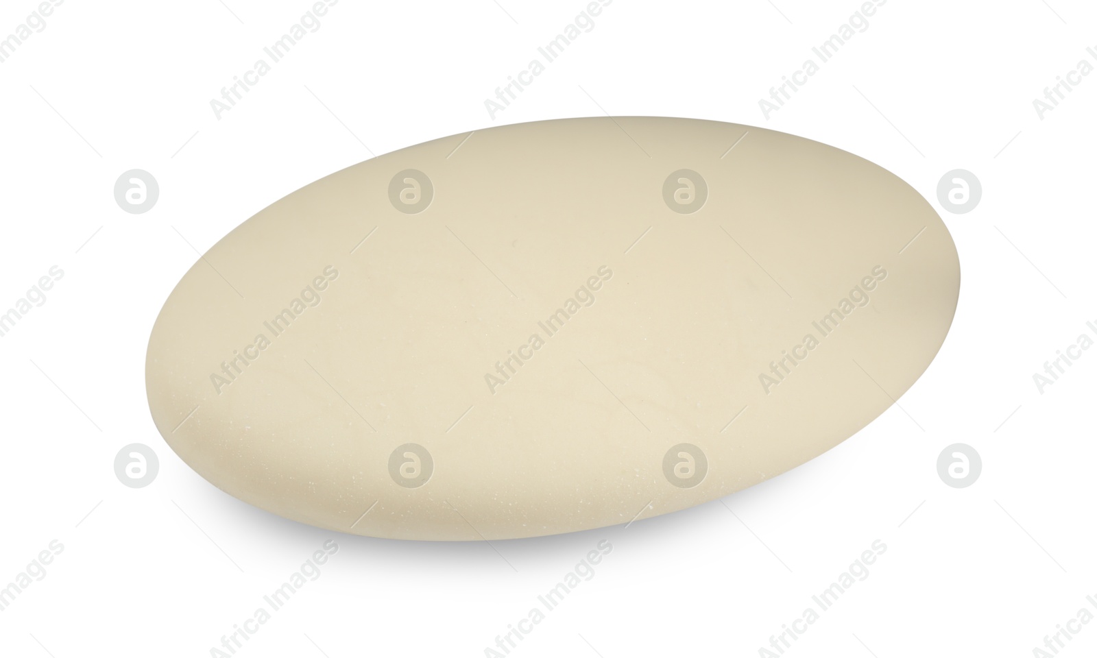 Photo of New eraser isolated on white. School stationery