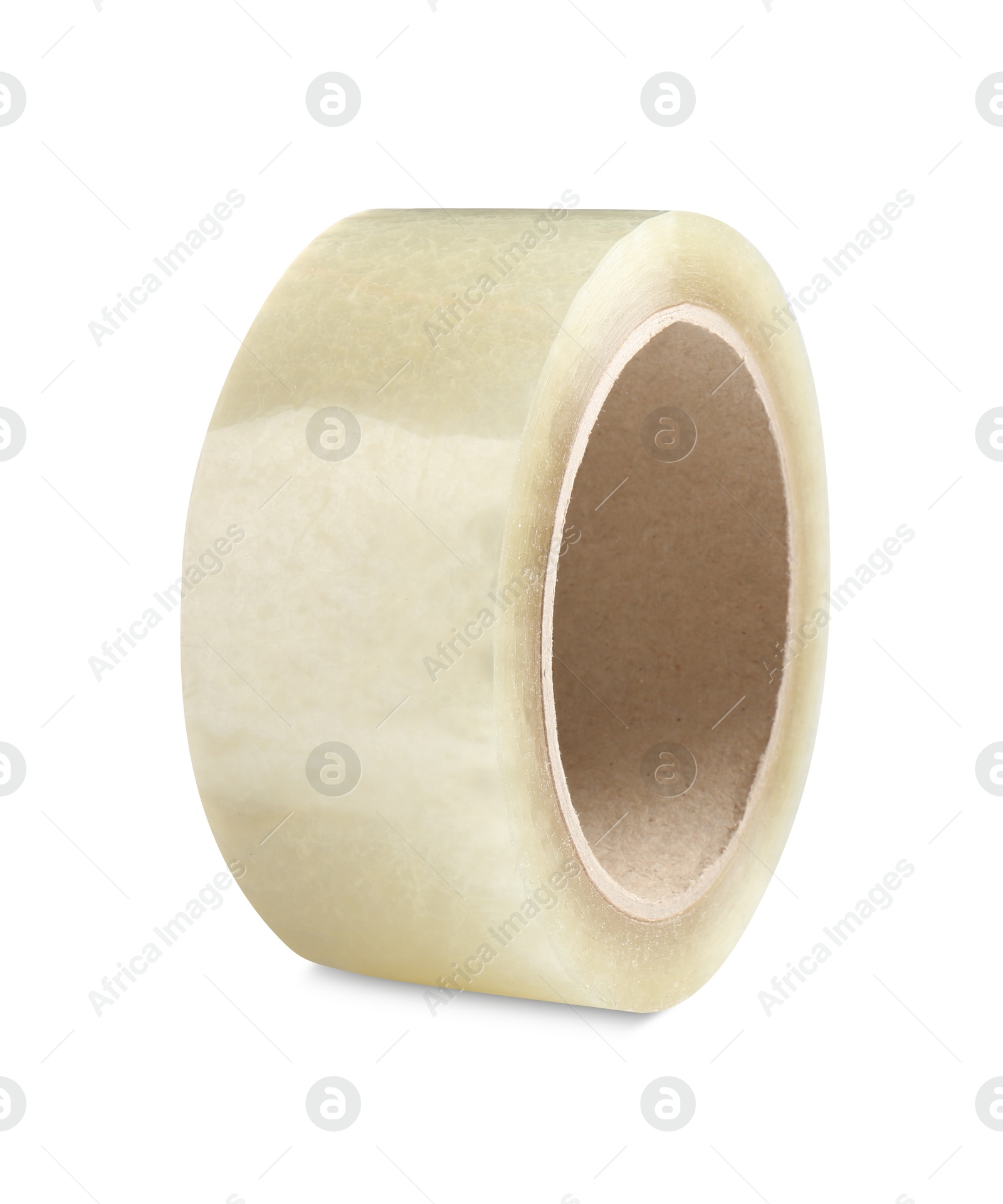 Photo of Roll of adhesive tape isolated on white