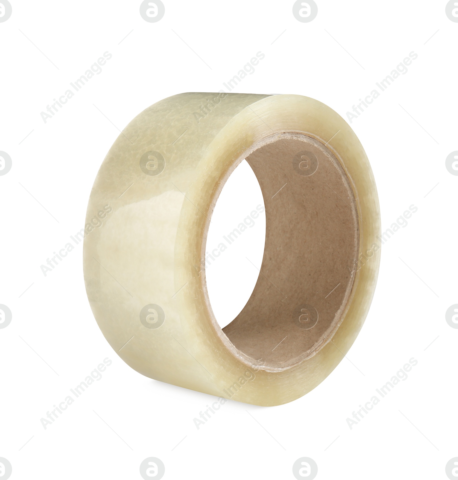 Photo of Roll of adhesive tape isolated on white