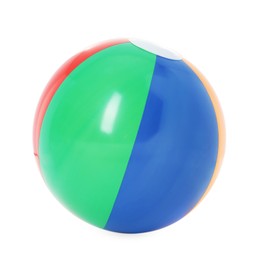 Photo of One bright inflatable ball isolated on white