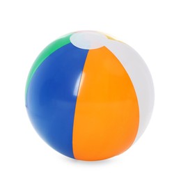 Photo of One bright inflatable ball isolated on white