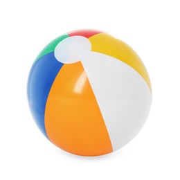 Photo of One bright inflatable ball isolated on white