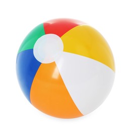Photo of One bright inflatable ball isolated on white