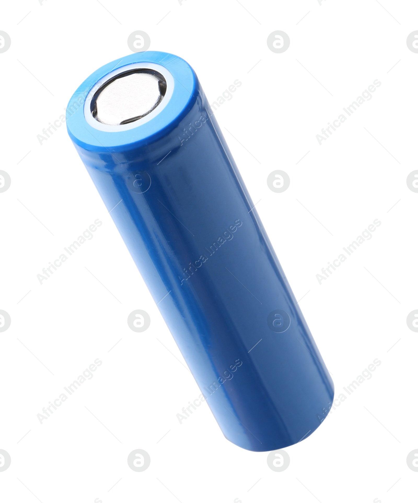 Photo of One AA cell battery isolated on white