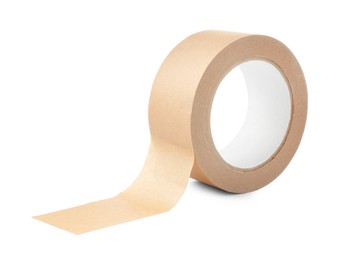 Roll of masking tape isolated on white